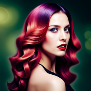 An image of a woman with vibrant, shiny hair that is styled for a special event